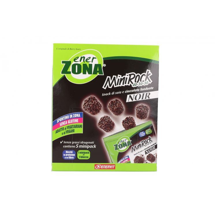 Enerzona Minirock Gusto Cioccolato Fondente 5 Minipack da 24g